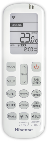 Настенный внутренний блок мульти-сплит системы Hisense Premium AMS-09UR4SVETG67(R) SILVER FM R32