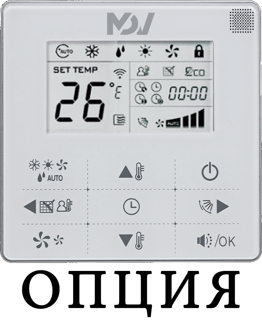 Кассетный фанкойл до 3.5 кВт Mdv MDKD-V400FA/MDV-MBQ4-03B