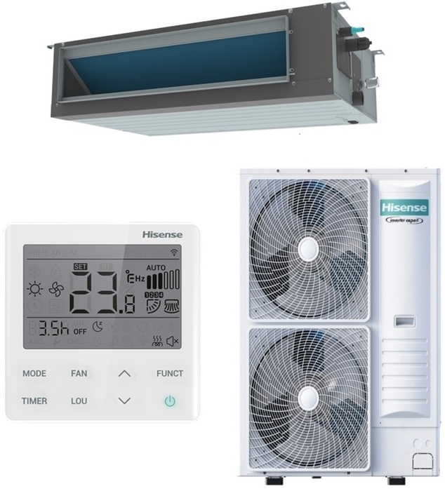 Канальный кондиционер Hisense Heavy EU AUD-85UX4RPH8/AUW-85U6RZ8