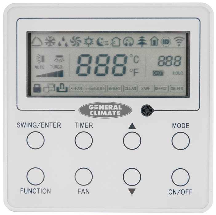 Кассетный кондиционер General Climate GC/GU-4C12HRF compact