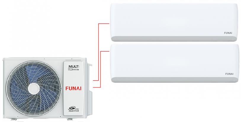 Внешний блок мульти сплит-системы на 2 комнаты Energolux Smart multi ESAM14M2_AR2_DC2