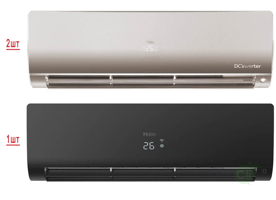 Мульти сплит-система на 3 комнаты Haier Flexis Super Match 3U70S2SR5FA/AS25S2SF2FA-G/AS25S2SF2FA-B*2шт