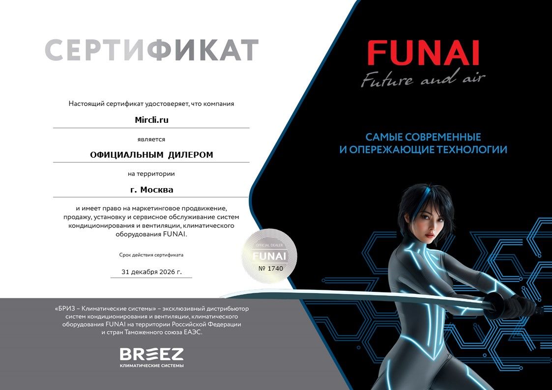Внешний блок мульти сплит-системы на 2 комнаты Funai Shinkirigami RAM-I-2SKG40HP.02/U