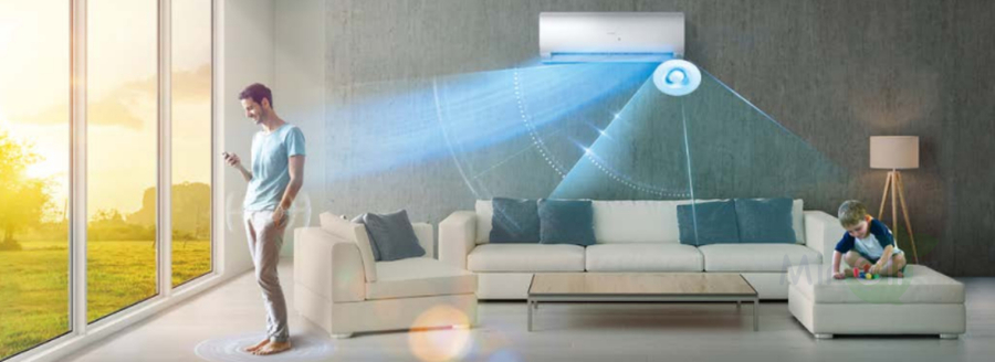 Мульти сплит-система на 2 комнаты Haier Leader Super Match  2U40S2SM1FA/AS07TS6HRA-M/AS12TS6HRA-M